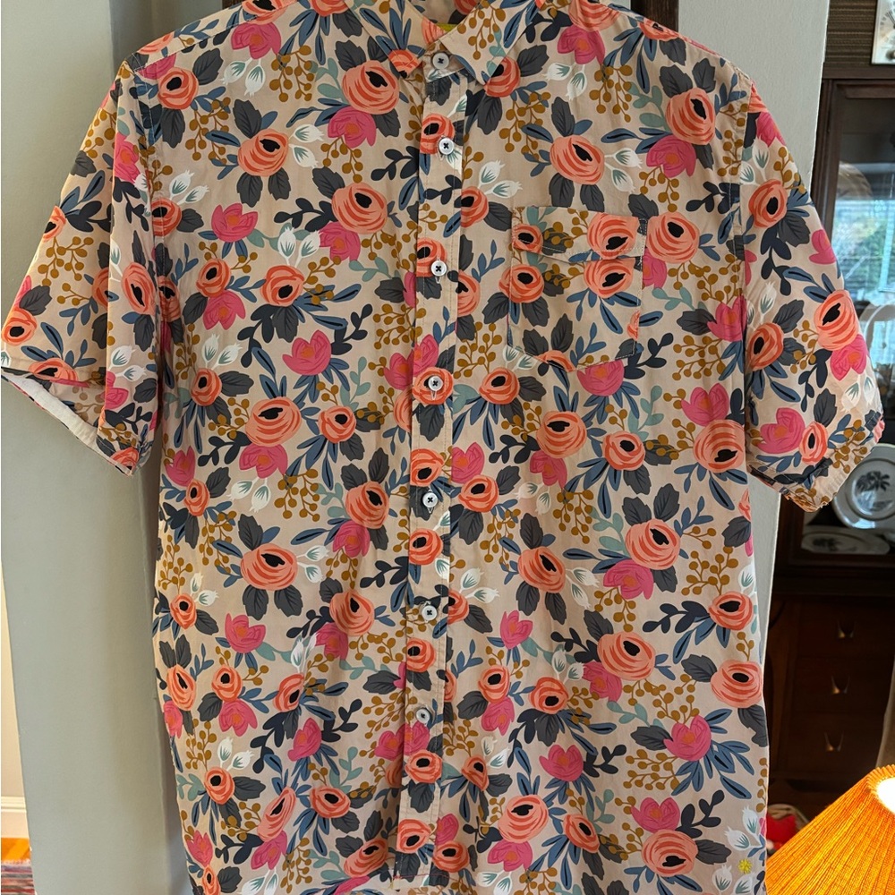 Descendent of Thieves x Dres Laseo Floral Short Sleeve Men's Shirt